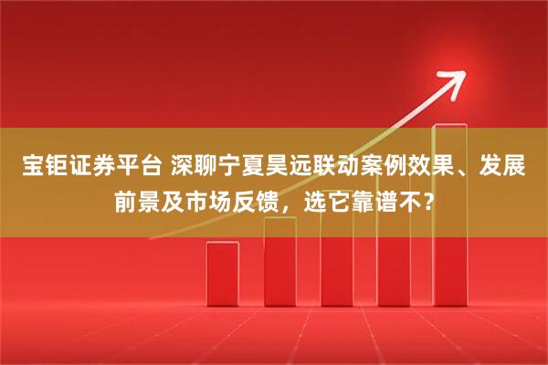 宝钜证券平台 深聊宁夏昊远联动案例效果、发展前景及市场反馈，选它靠谱不？